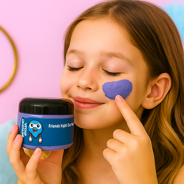 Blueberry Glow Clay Mask for Kids – Fun & Gentle Skincare (4oz)